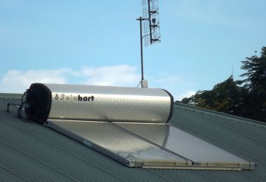 Solar panels on rooftops