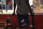Weights in a gym