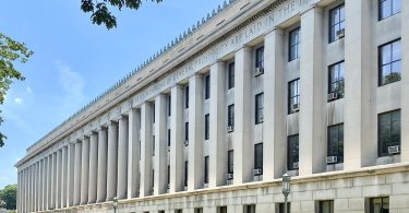 A government building with classical columns