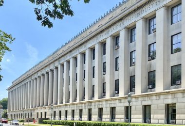 A government building with classical columns